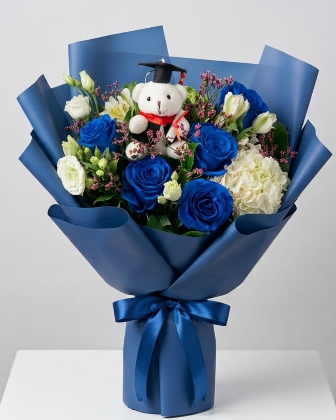 Blue Dreams Graduation Bouquet