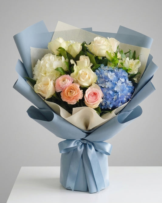 Blue Blush Harmony Bouquet
