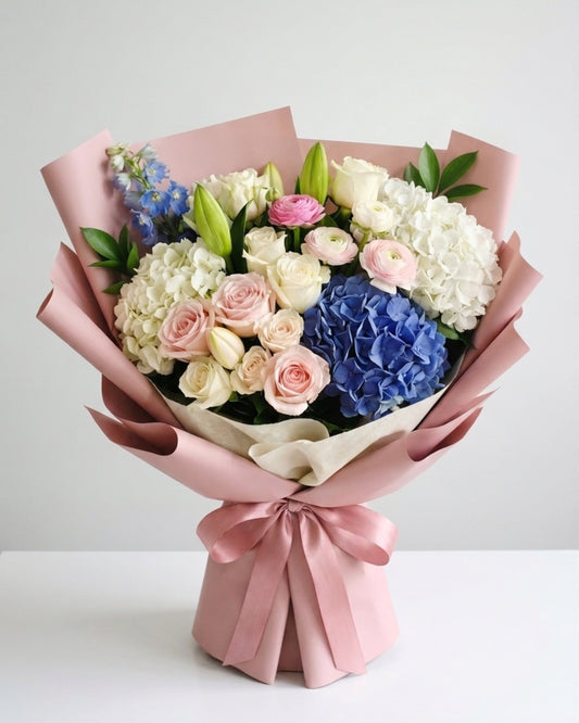 Blue Petal Harmony Bouquet