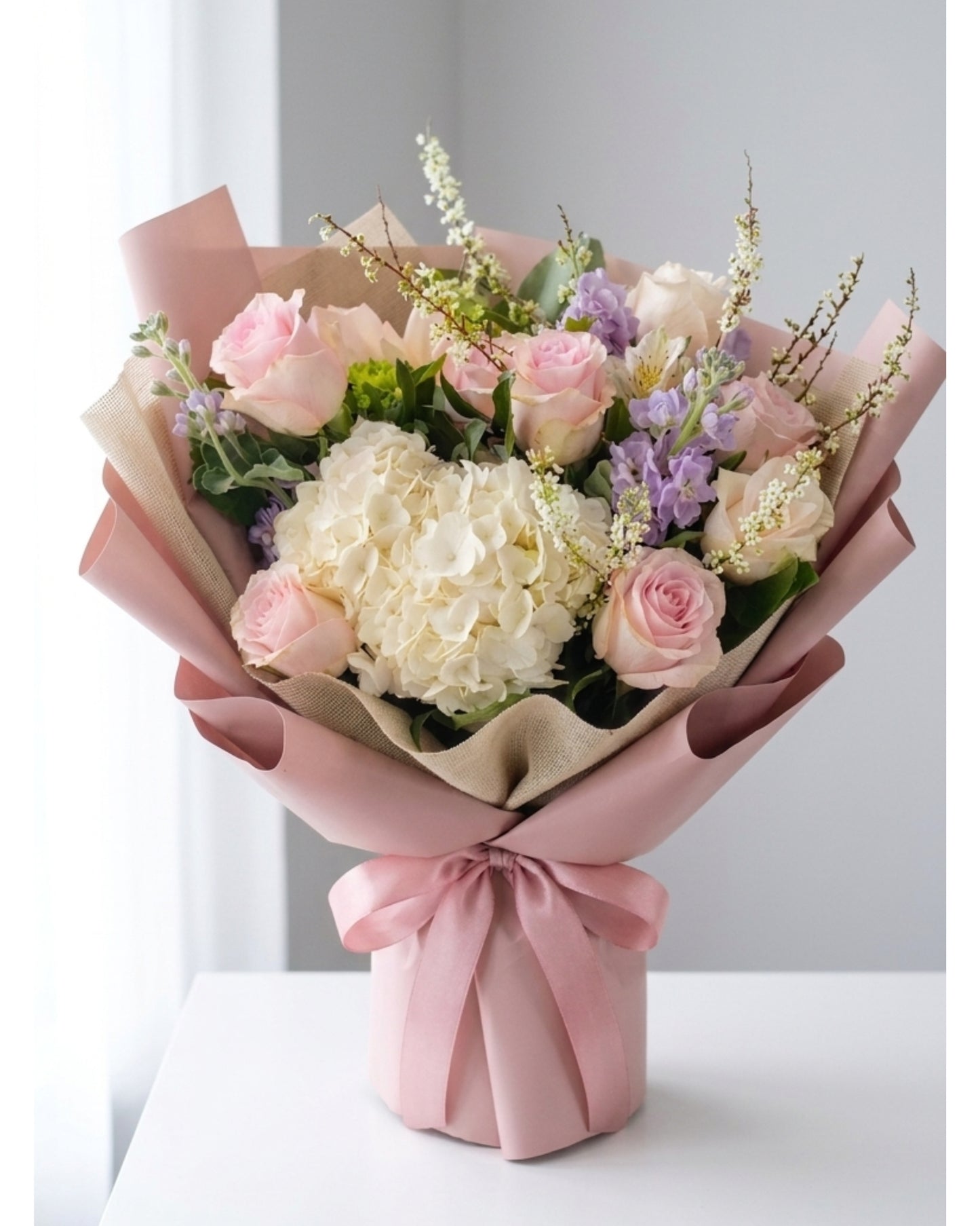 Soft Pink Garden Bouquet