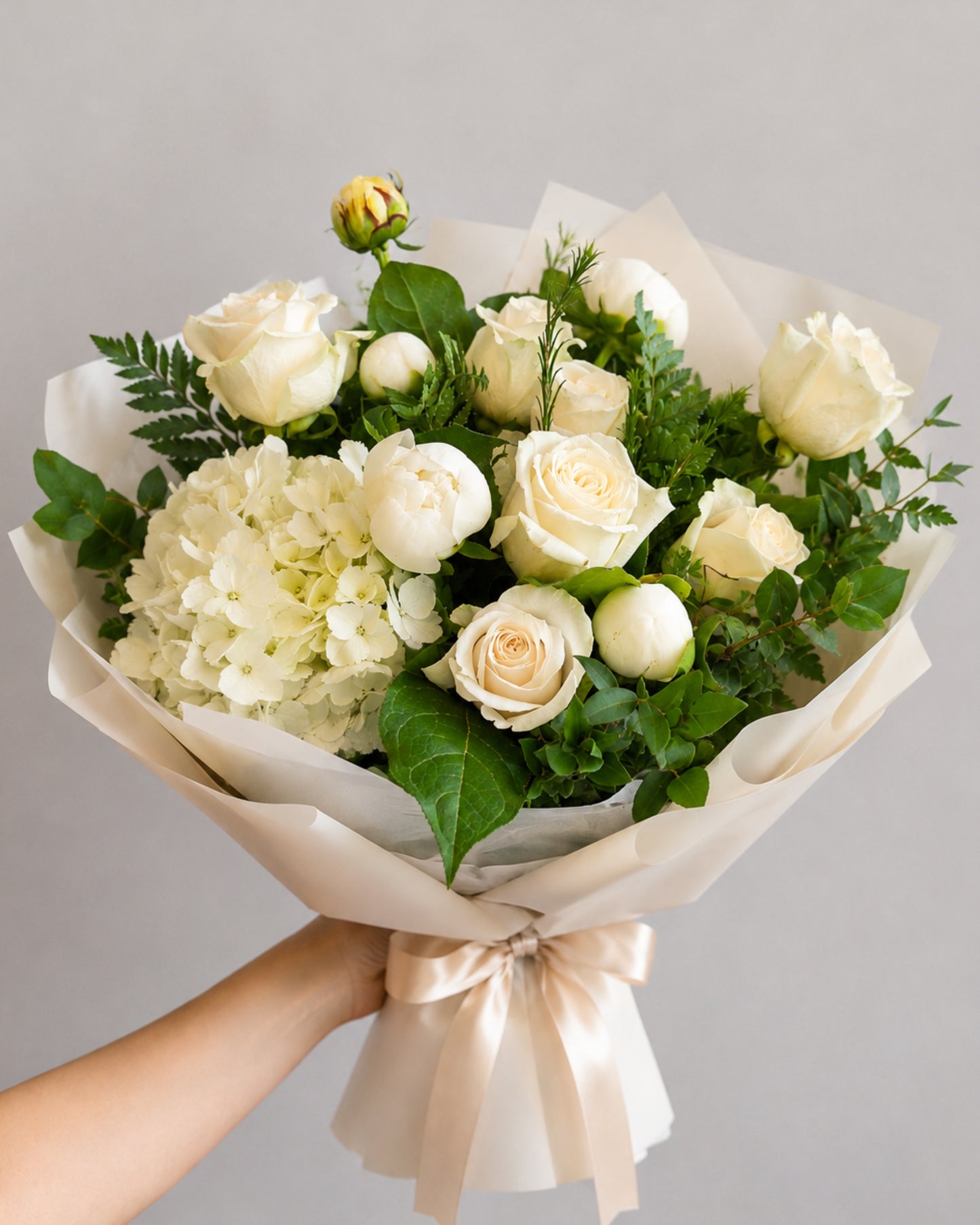 White Peony Garden Bouquet